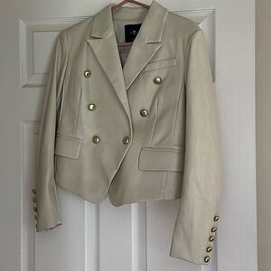7 For All Mankind faux leather jacket.